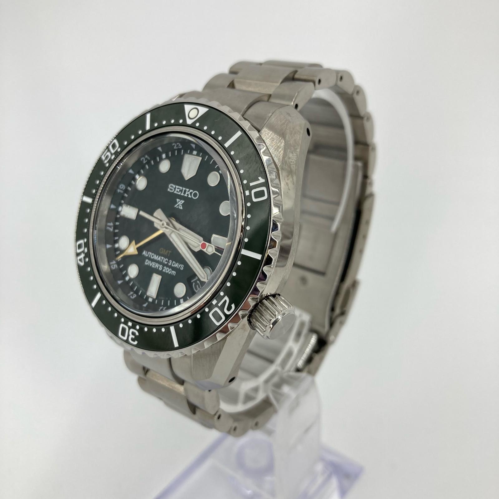【中古】SEIKO | セイコー プロスペックス ダイバー スクーバ GMT ウオッチ SBEJ009 緑であること【イオン広店】