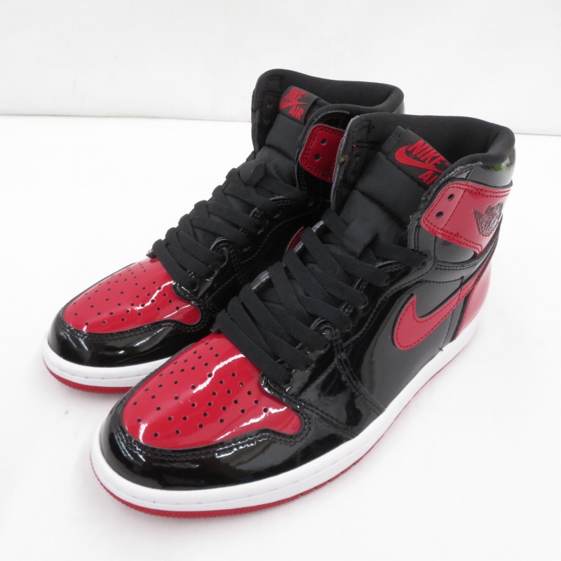 【中古】 NIKE | ナイキ Air Jordan 1 High OG \"Patent Bred\" スニーカー 555088-063 レッド サイズ：25.5cm【瀬戸大橋店】