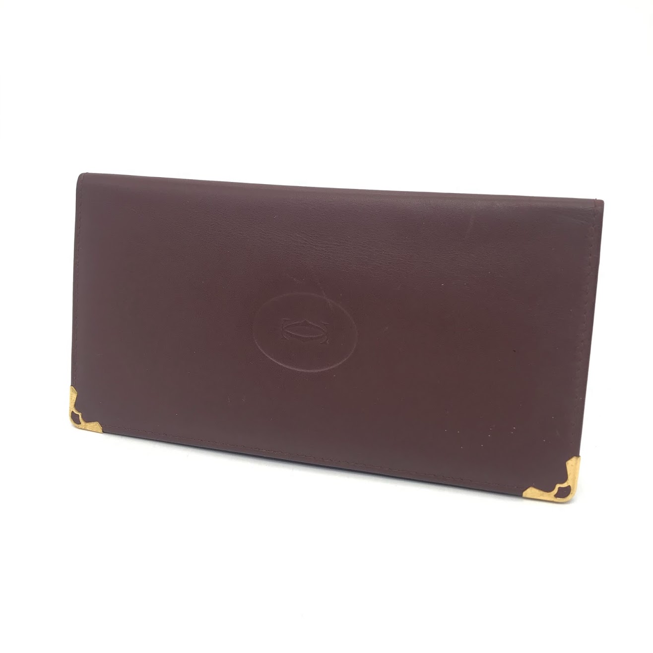 【中古】CARTIER | カルティエ マストライン 札入れ L3000003 バーガンディ【倉吉店】