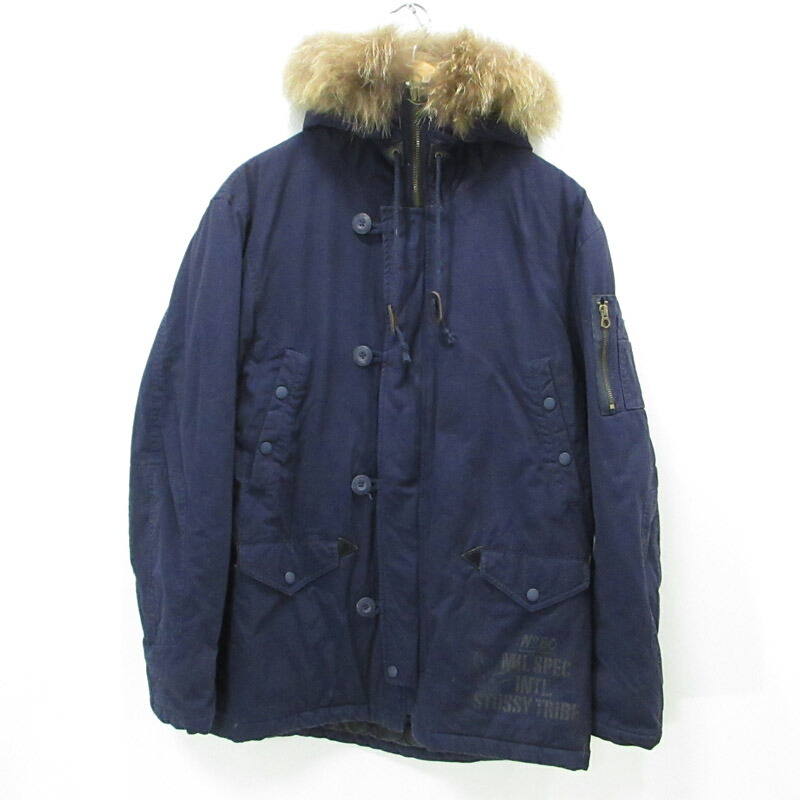 stussy オールド N-3B フーデッド フライトジャケット カーキ オリーブ