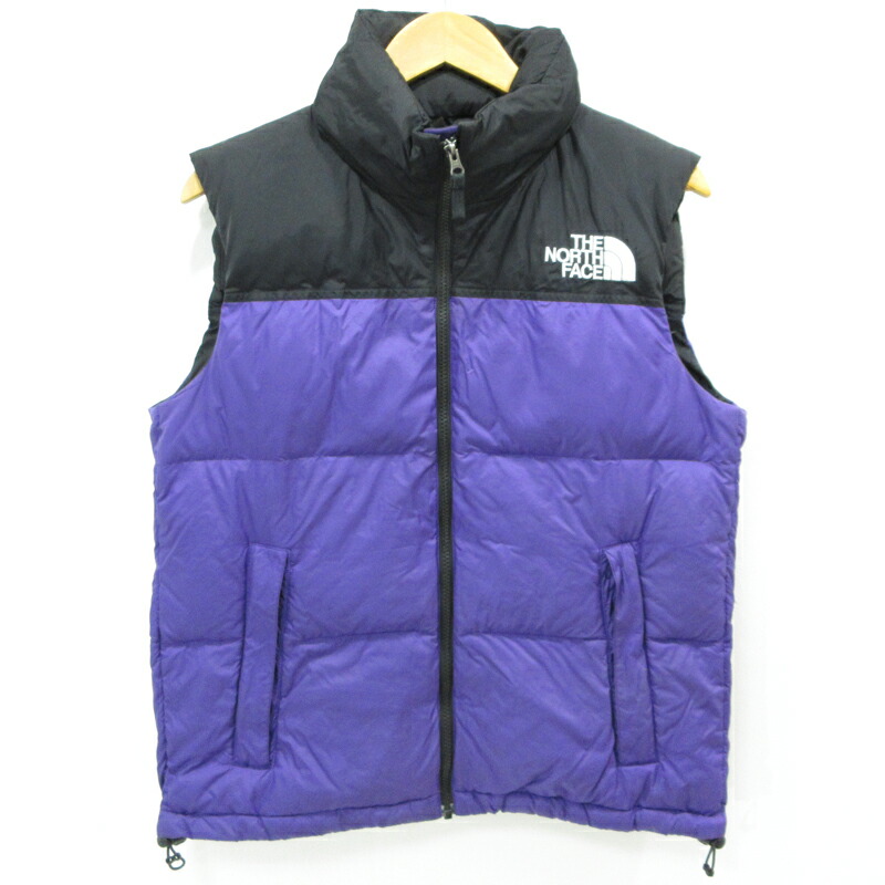 【中古】THE NORTH FACE | ザ・ノースフェイス Nuptse Vest ヌプシダウンベスト  ND91843 パープル×黒いこと 大きさ：M【三重中央局】