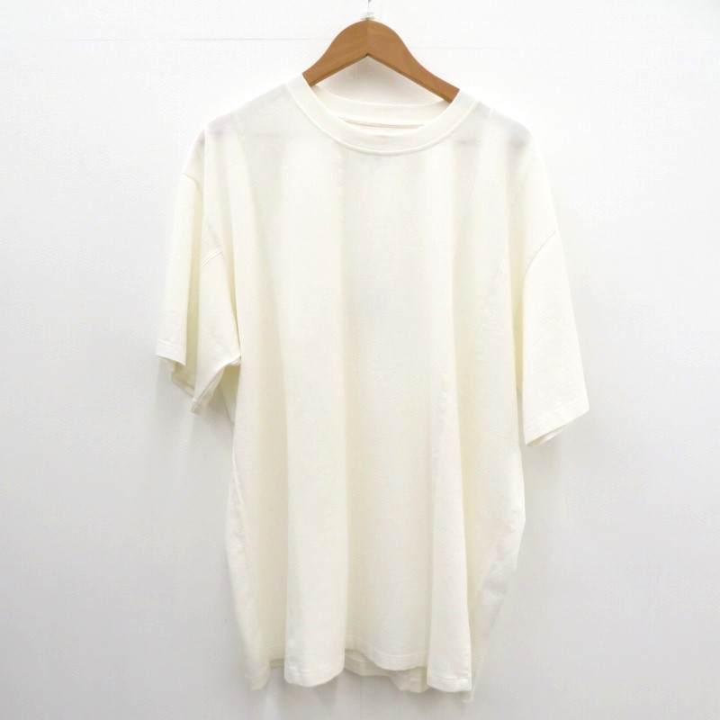 【中古】MM6(Maison Margiela) | エムエムシックスメゾンマルジェラ AMERICAN JERSEY T-SHIRT 半袖Ｔシャツ S52GC0258 ホワイト サイズ：M【瀬戸大橋店】｜お宝市番館