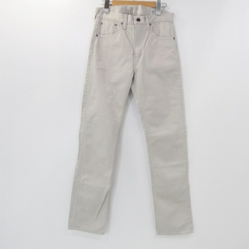 【中古】orSlow | オアスロウ COTTON PIQUE IVY FIT PANTS デニムパンツ 107W アイボリー サイズ：S【姫路東店】
