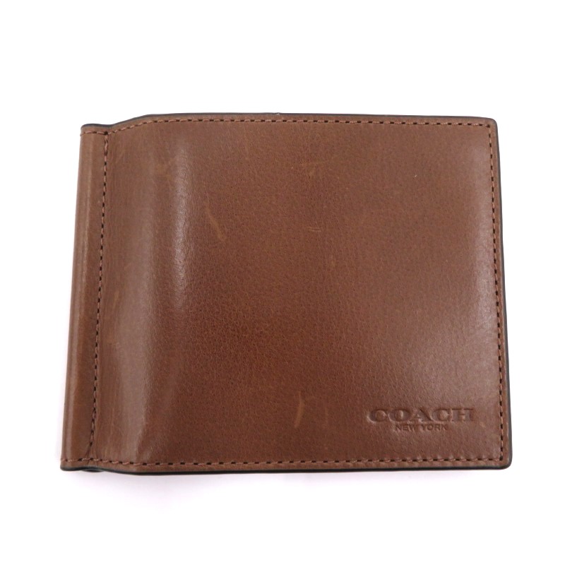 楽天市場】【財布】COACH コーチ マネークリップ マグネット式 レザー