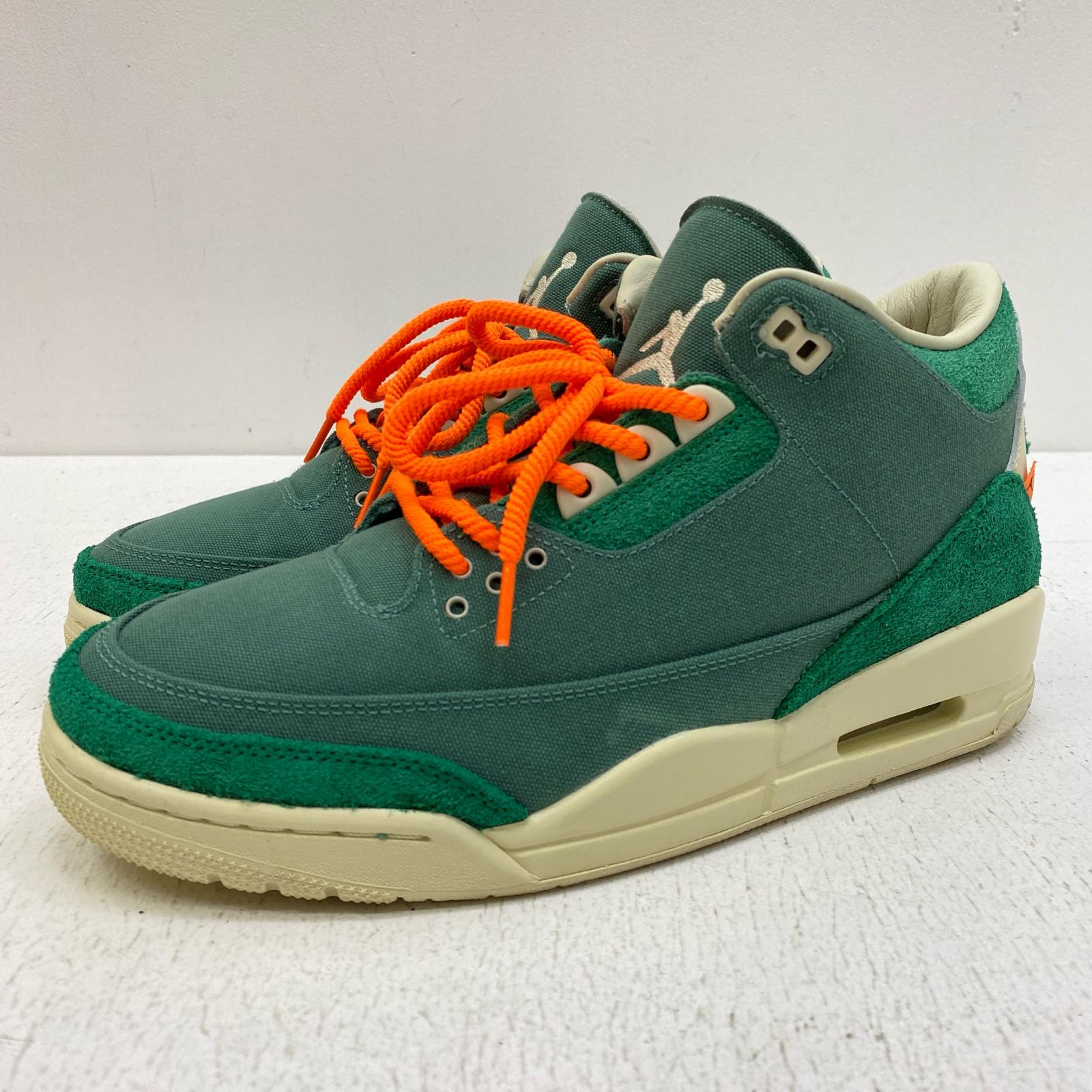 【中古】NIKE | ナイキ Chanel Abney × Women\u0027s Air Jordan 3 Retro OG SP スニーカー FZ7974-300 緑であること 27.5珊【加古川店】