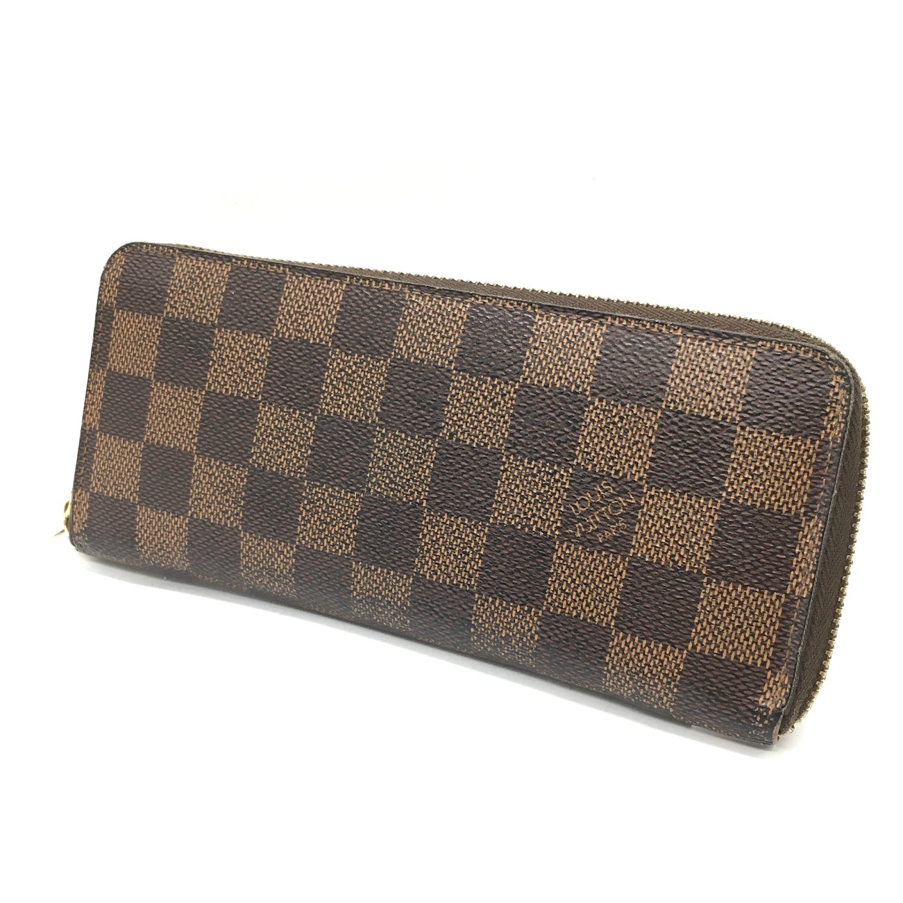 【中古】LOUIS VUITTON | ルイ・ヴィトン ダミエ ポルトフォイユ・クレマンス ラウンドファスナー長財布 長財布 N60534 ブラウン【倉吉店】