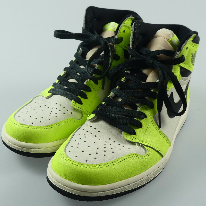 【中古】NIKE | ナイキ AIR JORDAN 1 RETRO HIGH OG VOLT スニーカー 555088-702 イエロー 27cm【姫路東店】