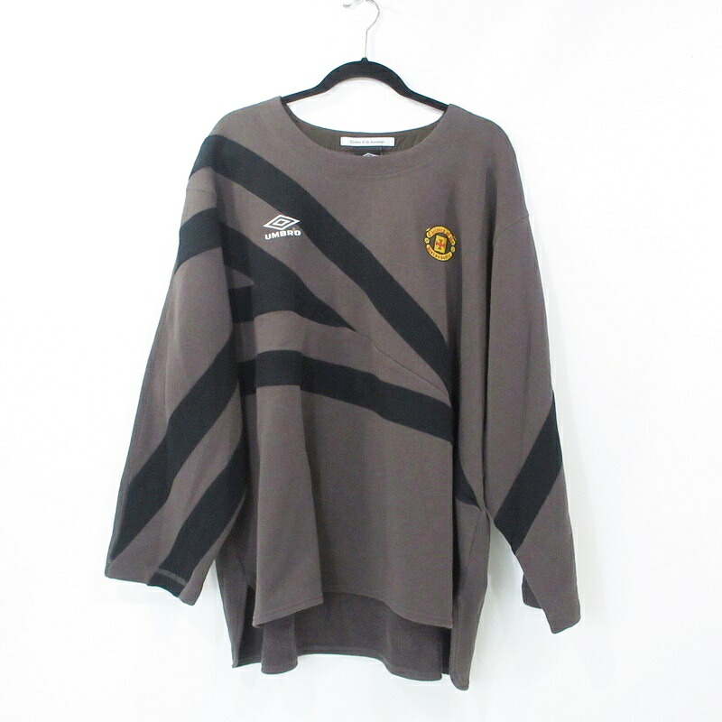 【中古】Children of the discordance | チルドレンオブザディスコーダンス ×UMBRO UMBRO UMPHREY BRO CN PULLOVER スウェット DISUMBCS-001 2024A/W チャコールグレー サイズ：2【姫路東店】