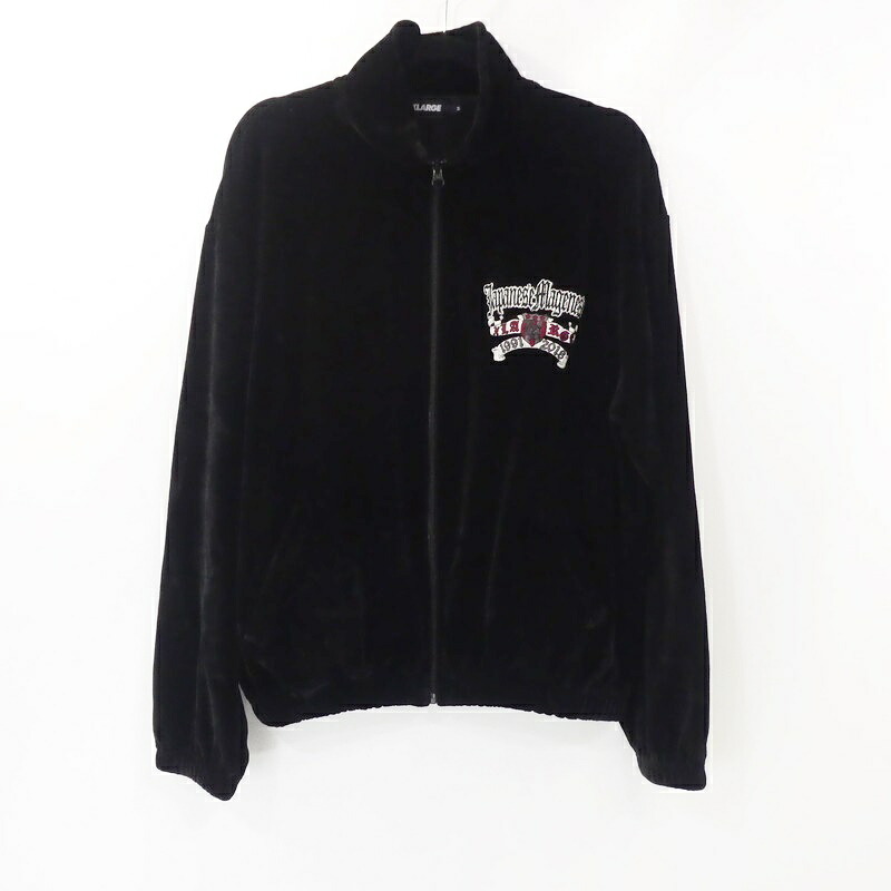 【中古】X-LARGE | エクストララージ ×JAPANESE MAGENESE VELOR TRACK JACKET ジャージ 101223021015 ブラック サイズ：M【姫路東店】