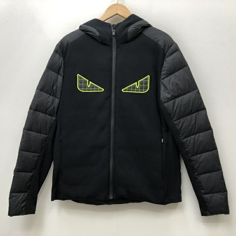 美品 フェンディ FENDI ズッカ リバーシブルジップアップ ダウンベスト M FENDI】フェンディ『ズッカ柄 FFロゴ リバーシブルジップコート
