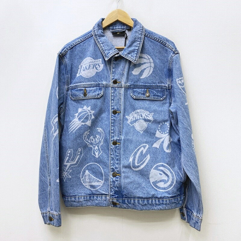 【中古】OCTOBER'S VERY OWN | オクトバーズベリーオウン NBA TEAM ICONS DENIM JACKET デニム ブルー サイズ：L【加古川店】