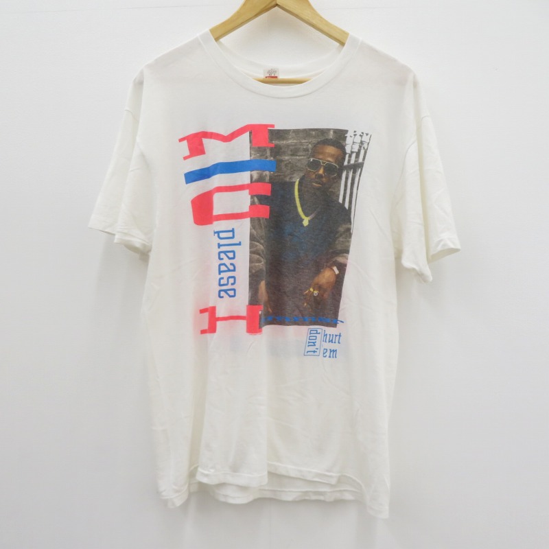 【中古】Hanes | ヘインズ 90s MC Hammer don\u0027t hurt \u0027em 半袖Ｔシャツ 白いこと 大きさ：XL【瀬戸大橋店】