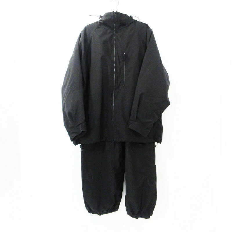 【中古】 DEEP FOREST JAKET/DEEP FOREST PANTS セットアップ VICAM24jk/VICAM24pt ブラック サイズ：M【姫路東店】