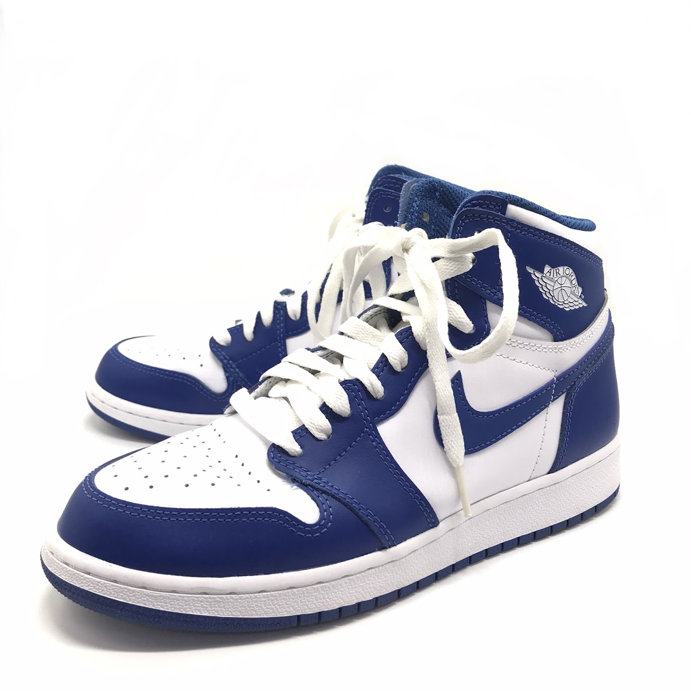 【中古】NIKE | ナイキ GIRLS AIR JORDAN 1 RETRO HIGH OG BG スニーカー 575441-127 ブルー 24.5cm【倉吉店】