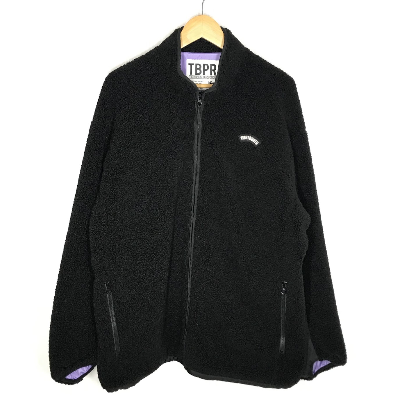 【中古】TIGHTBOOTH PRODUCTION | タイトブースプロダクション ボアフリースジャケット 余分の物アウター 黒いこと 大きさ：XL【倉吉店】