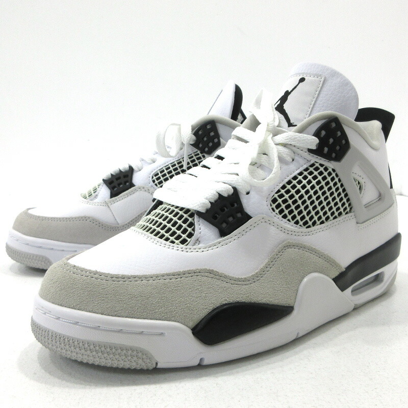 【中古】NIKE | ナイキ AIR JORDAN 4 RETRO エア湖 ジョーダン 4 レトロ スニーカー DH6927-111 白いこと 大きさ：27.0珊【三重中央局】