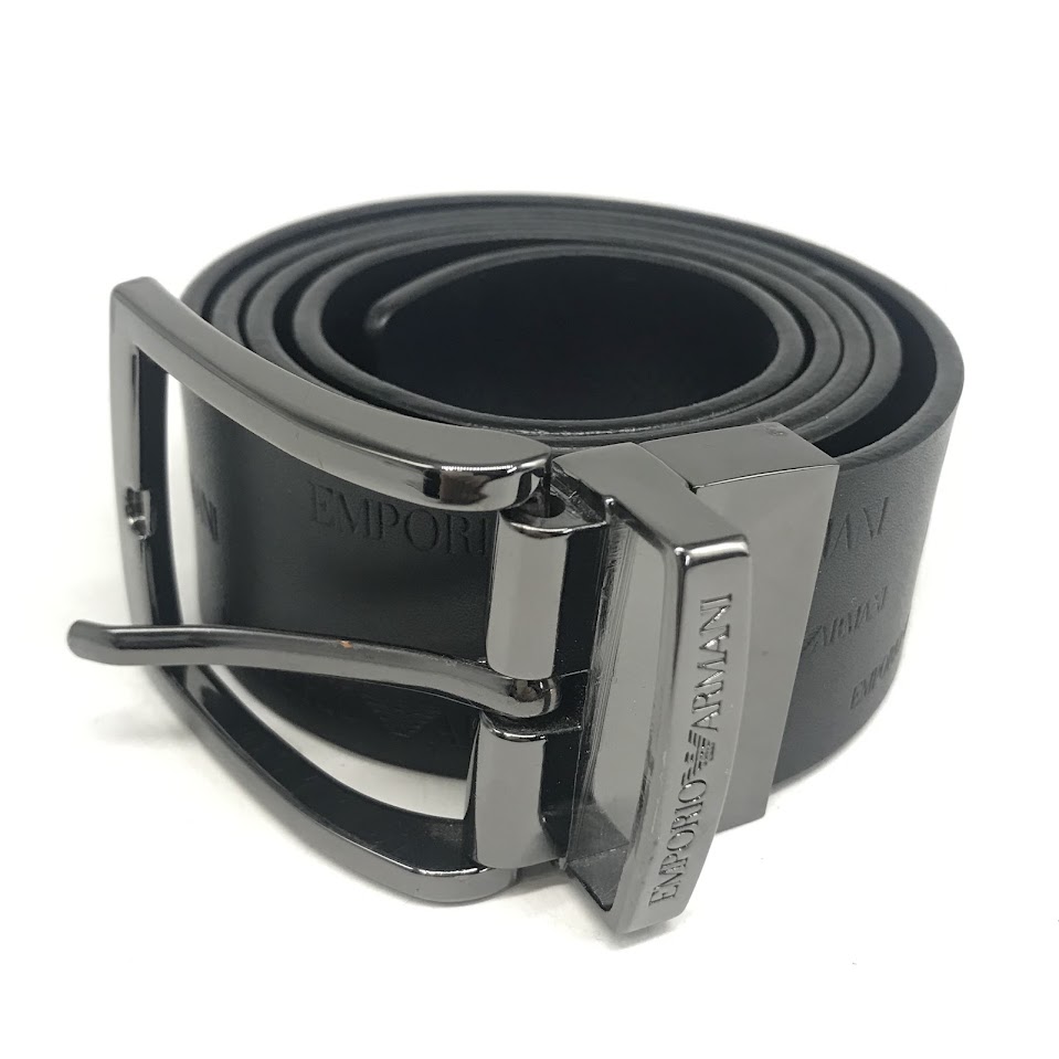 【新品 未使用】ARMANI EXCHANGE 黒ベルト Armani Exchange “ AX “ Black Leather Belt - Etsy