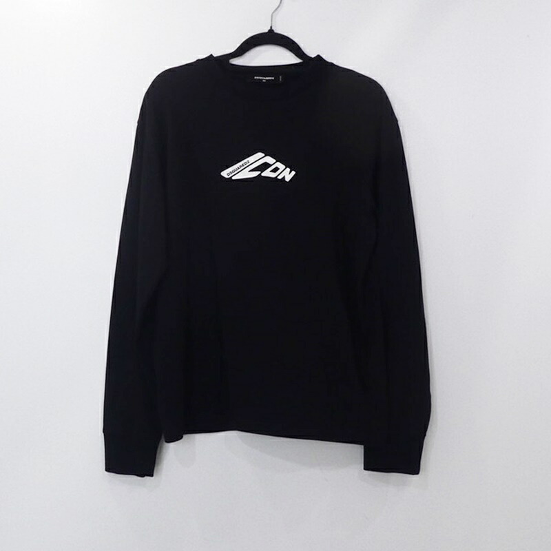 【中古】DSQUARED2 | ディースクエアード ICON NEW GENERATION 長袖Ｔシャツ 国内正規品 S79GC0099 ブラック サイズ：XS【姫路東店】｜お宝市番館