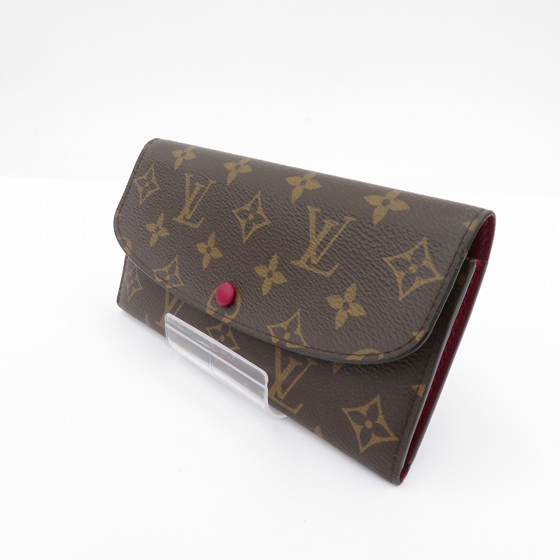 【中古】LOUIS VUITTON | ルイ・ヴィトン モノグラム ポルトフォイユ・エミリー 長財布 M60697 ブラウン【瀬戸大橋店】