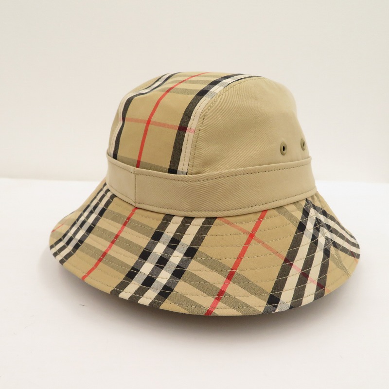 【中古】BURBERRY LONDON | バーバリーロンドン SUPERNOVA BUCKET HONEY BEIGE 井戸釣瓶かぶり笠 8057384 ベージュ 大きさ：S【瀬戸大橋店】