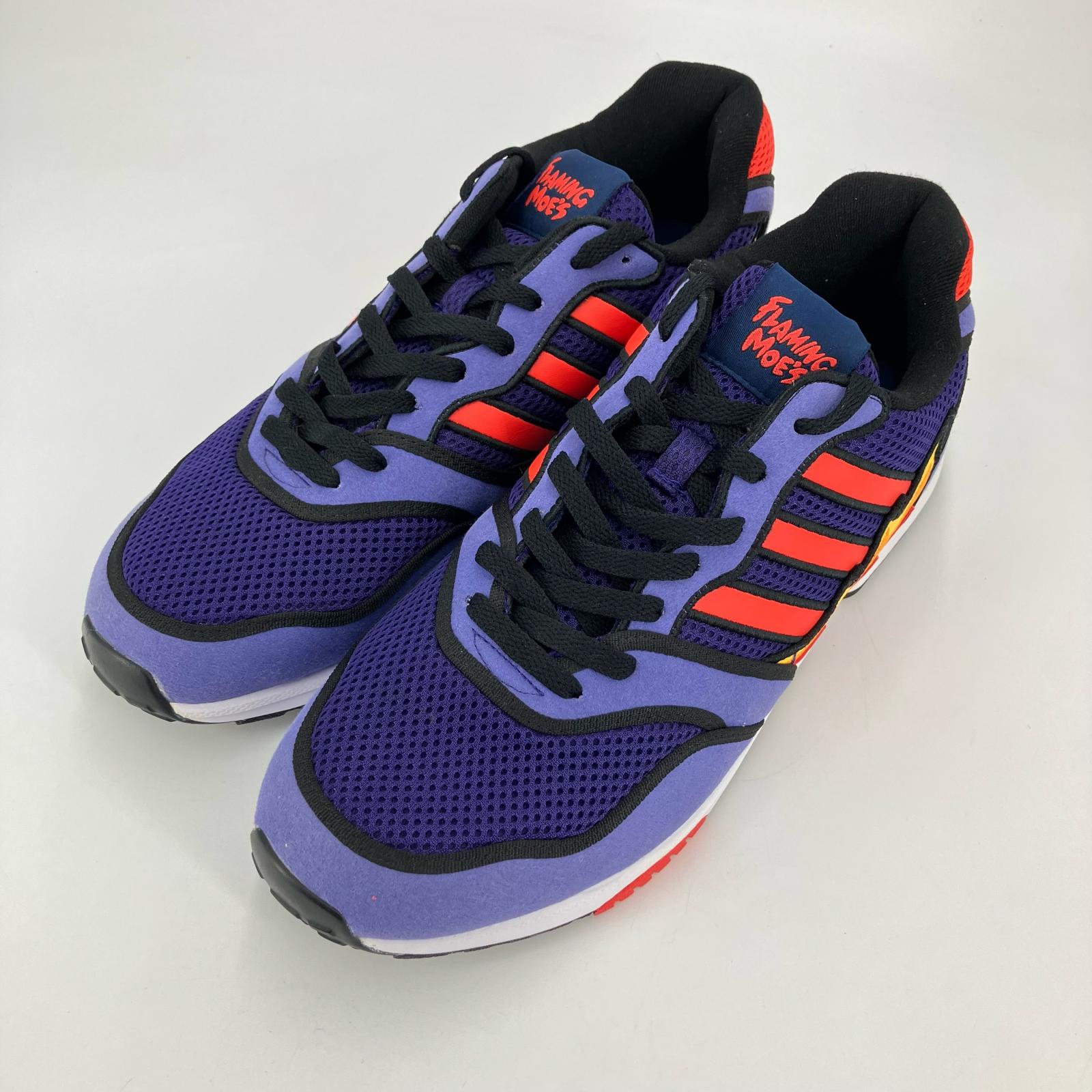 【中古】adidas | アディダス SIMPSONS × ADIDAS ZX1000 スニーカー H05790 パープル 29.5cm【イオン広店】