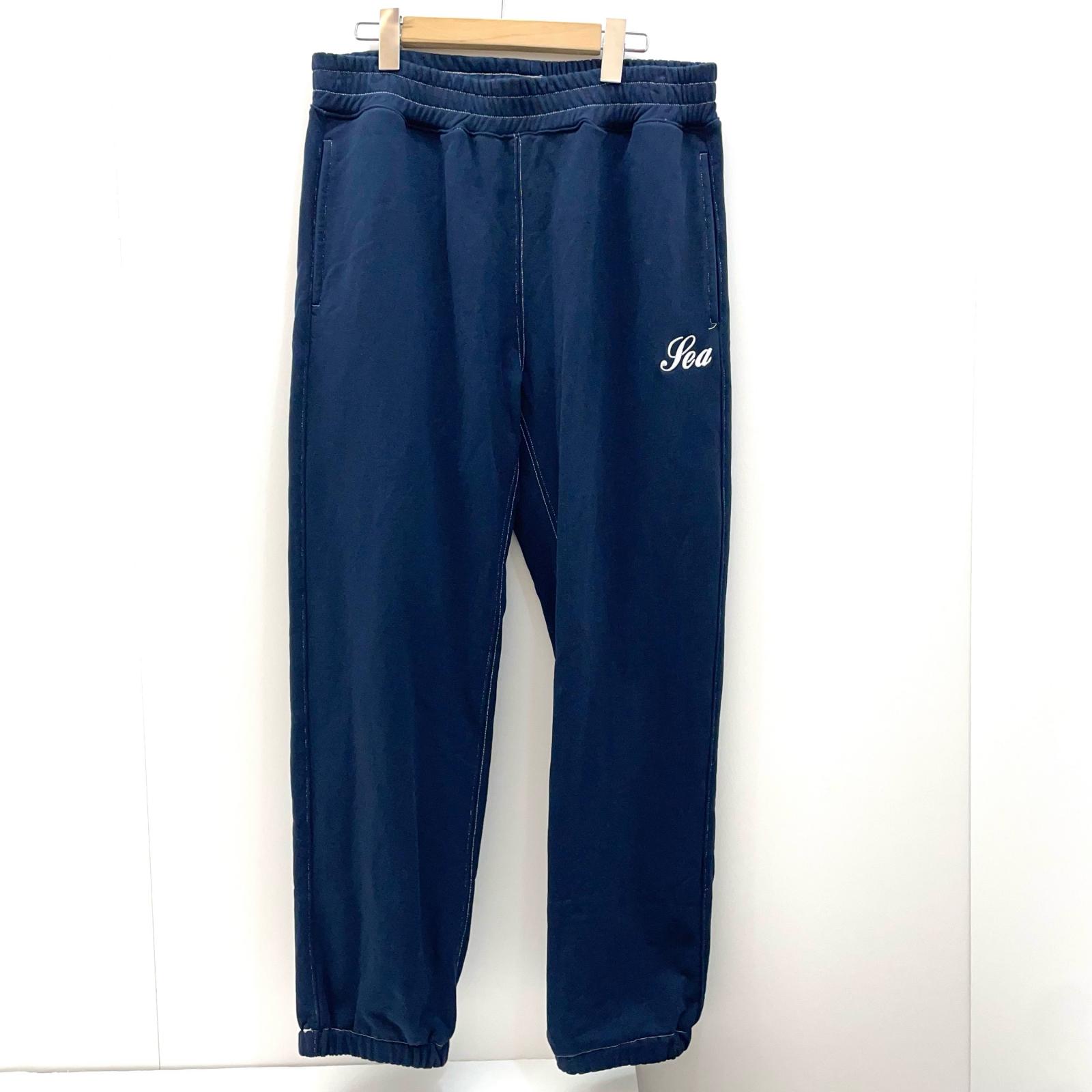【中古】WIND AND SEA | ウィンダンシーウインダンシー STITCH LOGO SWEATPANT スウェットパンツ ネイビー サイズ：XL【尾張小牧店】｜お宝市番館