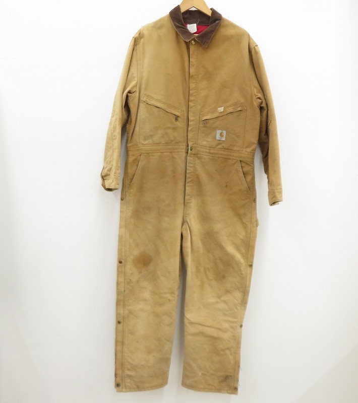 カーハート フレイムレジスタント ツイルカバーオール つなぎ 44R BROWN carhartt - カーハート フレイムレジスタント ツイル