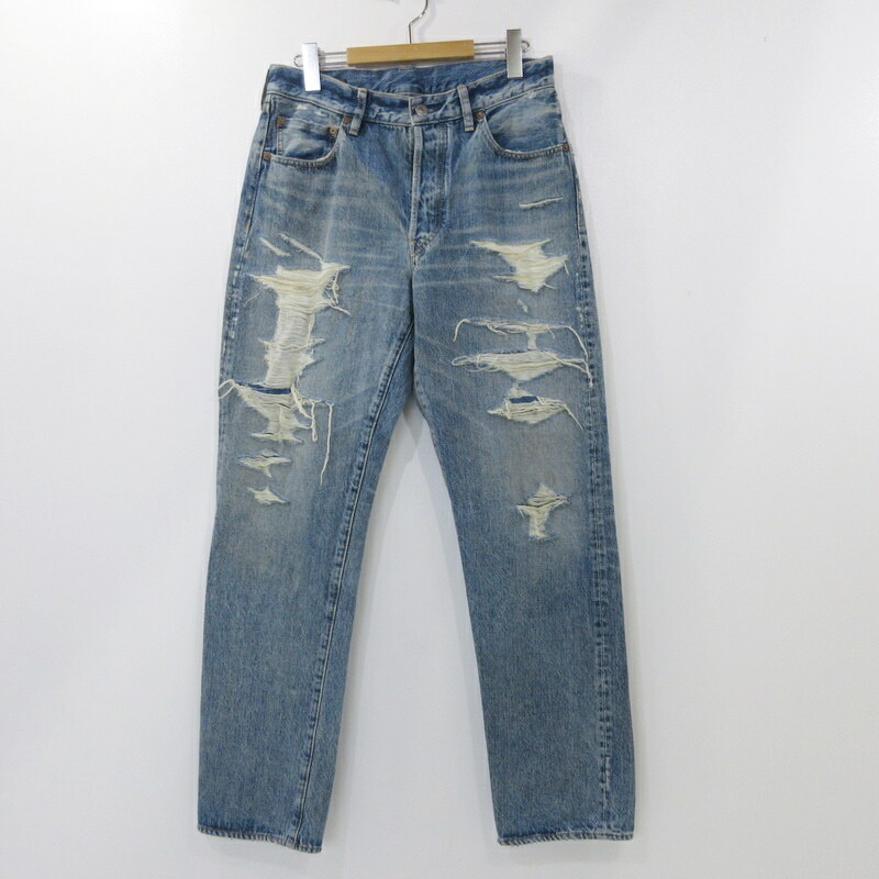 【中古】MINEDENIM | マインデニム L.Straight 5pocket USS デニムパンツ サイズ:7 2403-1001-86-302 ライトブルー【姫路東店】