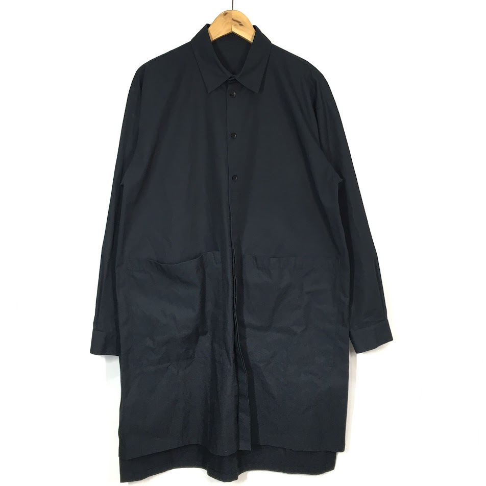 【中古】 VOAAOV｜ヴォアーブ　サイドスリットロングシャツ 長袖シャツ VOSH-C02A ダークネイビー サイズ：1【倉吉店】