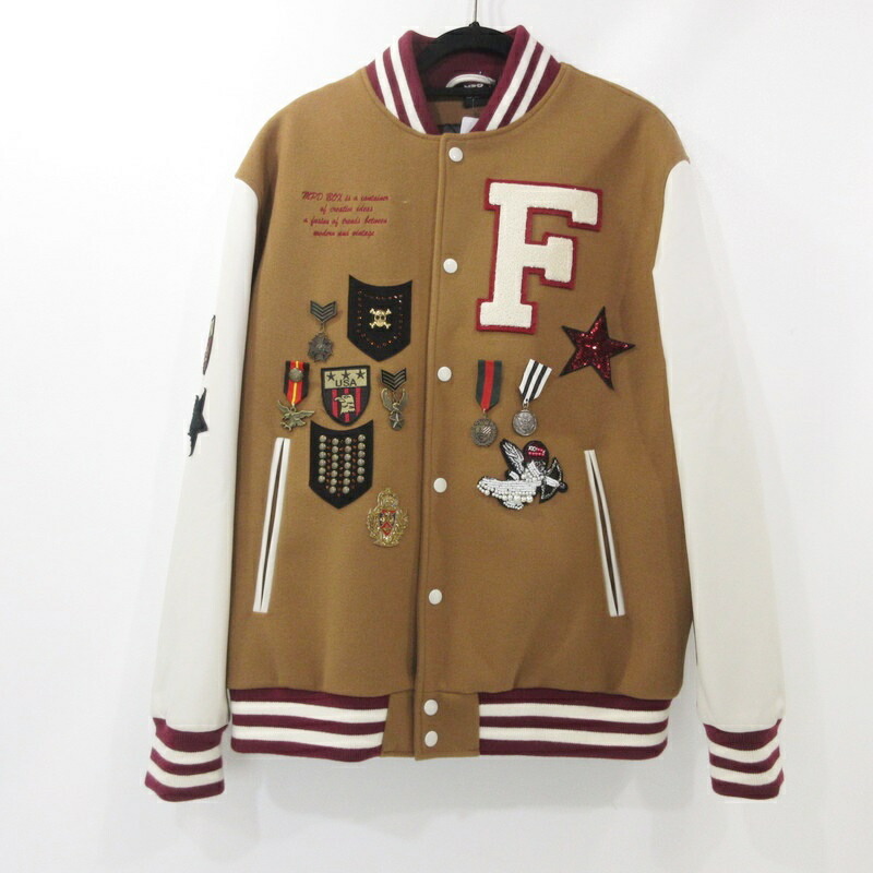 【中古】 MPD BOX エムピーディーボックス VARCITY JACKET スタジャン MPD11W22 キャメル サイズ：XL【姫路東店】