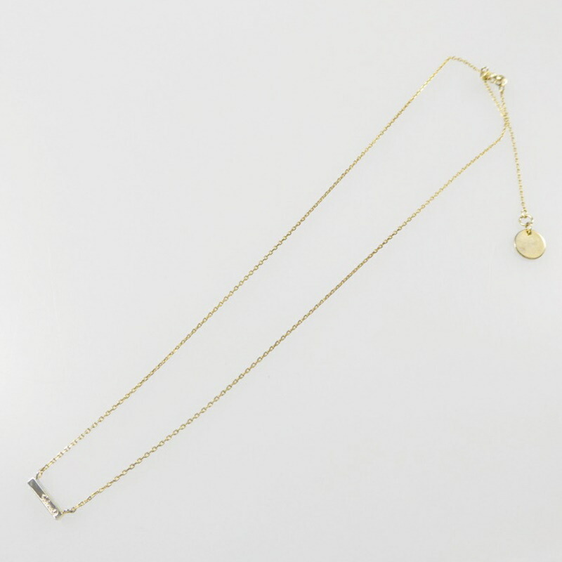 【中古】 メタリックバー ネックレス ゴールド【姫路東店】
