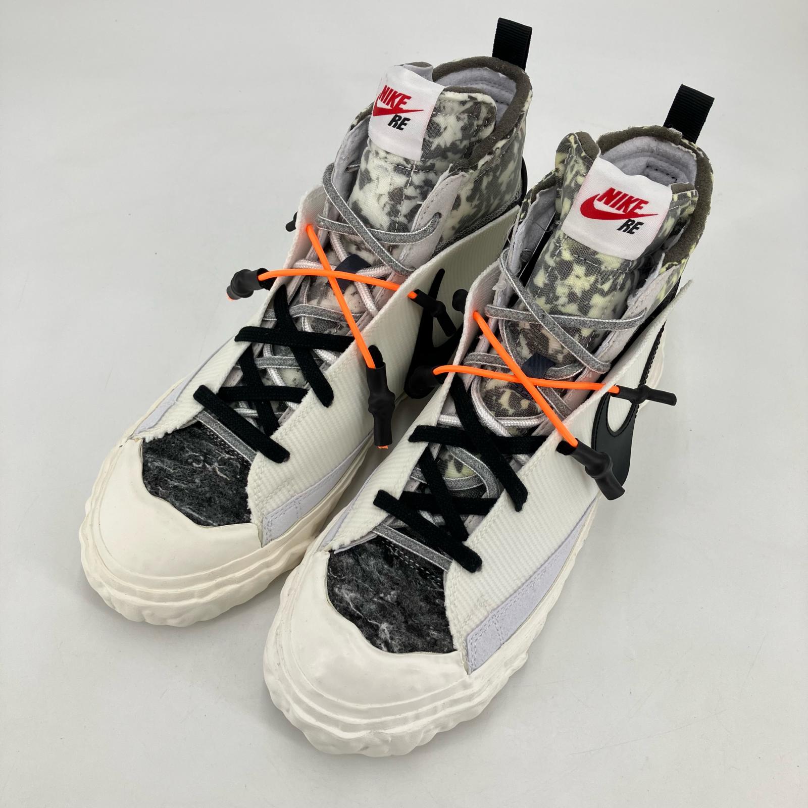 【中古】NIKE | ナイキ BLAZER MID \u0027WHITE\u0027 スニーカー CZ3589-100 マルチ色合い 26糎【イオン広店】