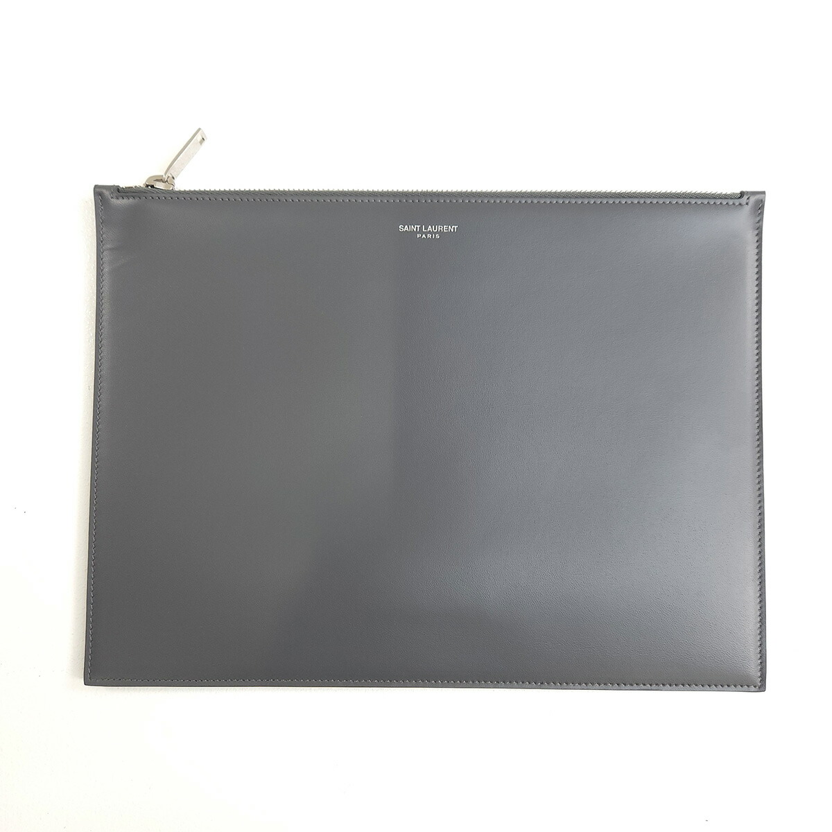 未使用級　サンローランパリ　ポーチ　ケース　財布　ロゴ　パイソン　黒 未使用級 サンローランパリ ポーチ コインケース 財布 ロゴ