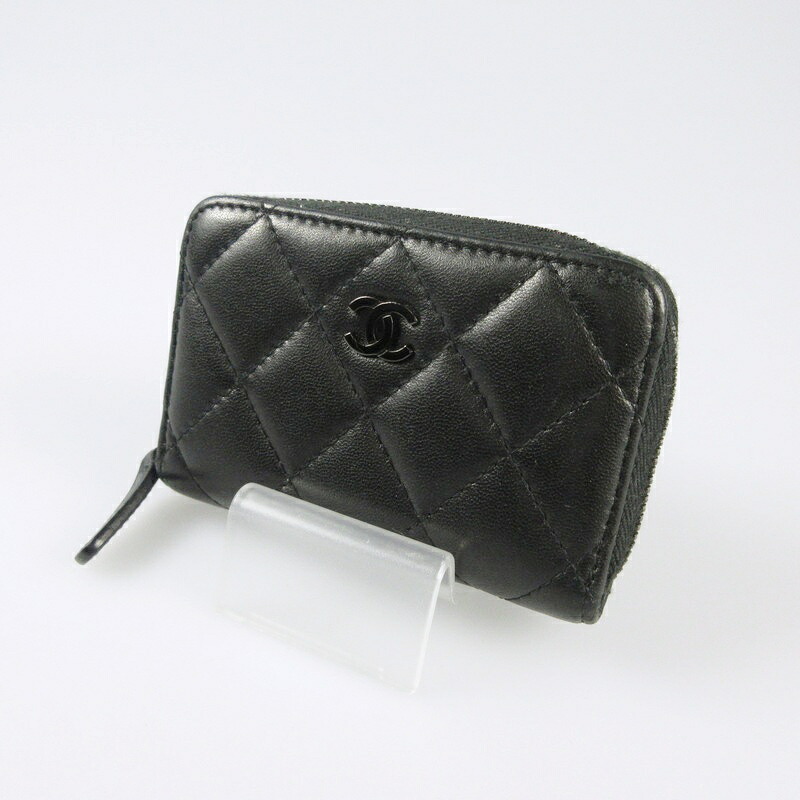 【中古】CHANEL | シャネル ラムスキン マトラッセクラシックジップコインパース コインケース AP0216【姫路東店】