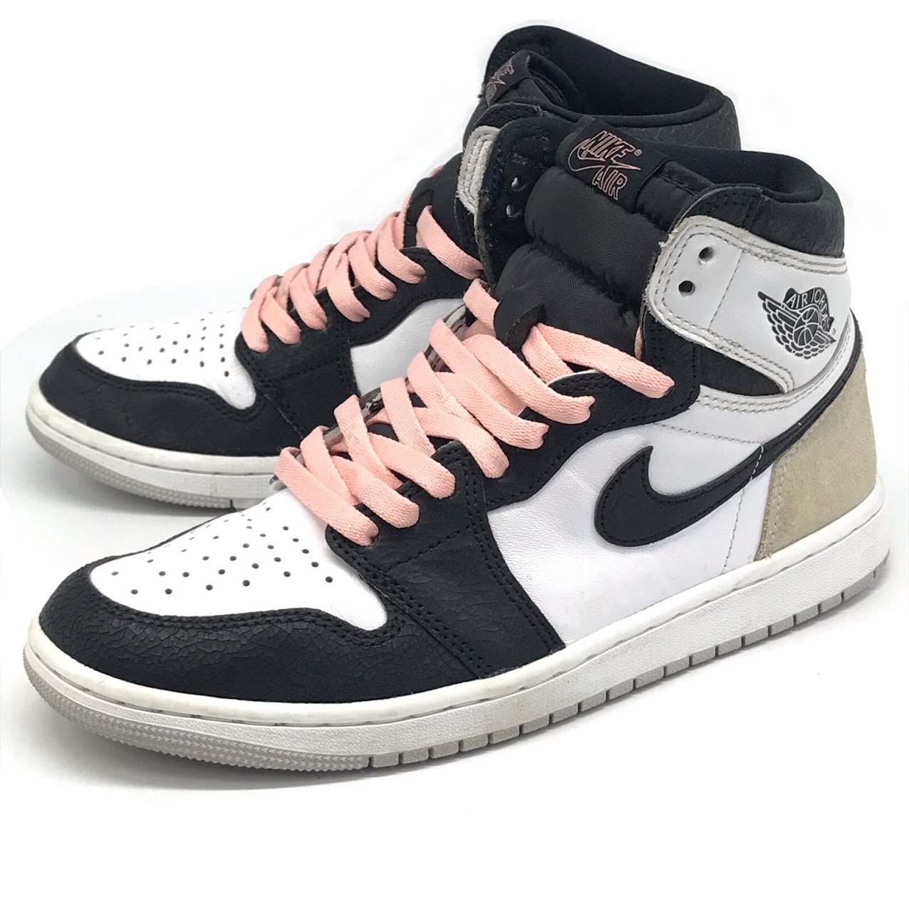 【中古】NIKE | ナイキ AIR JORDAN 1 HIGH OG ’BLEACHED CORAL’ スニーカー 555088-108 薄墨色 26.5糎【倉吉店】