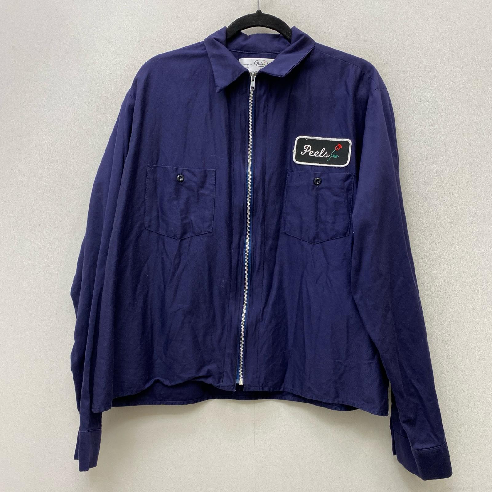 peels ワークシャツ ピールズ 中古・古着通販】peels (ピールズ) peels ワークシャツ ネイビー