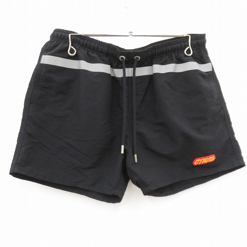 【中古】HERON PRESTON | ヘロンプレストン Men's Swim Shorts ショートパンツ HMFA002S19654007 ブラック サイズ：M【瀬戸大橋店】