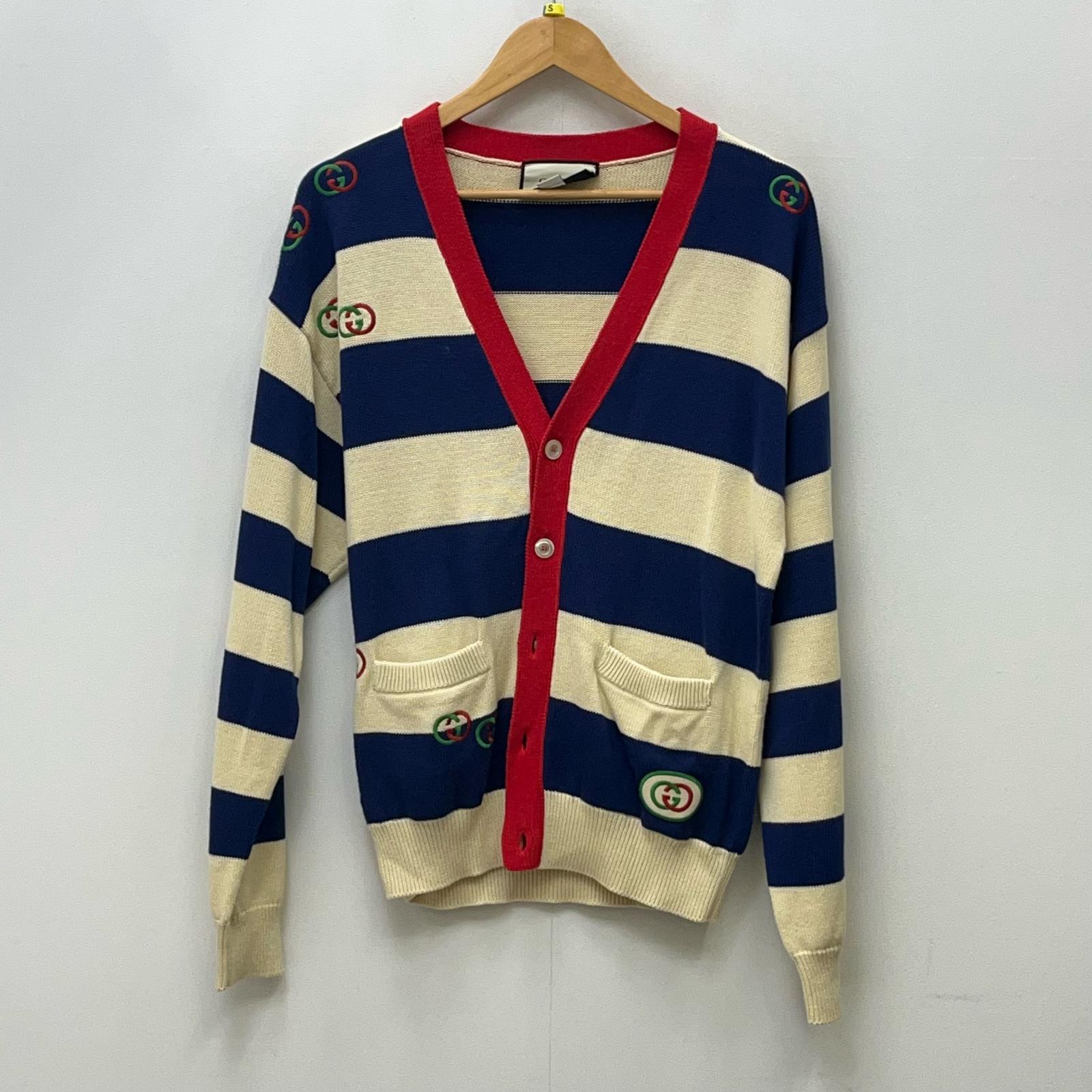 【中古】GUCCI | グッチ GG インターロッキング 刺しゅう 編み物 ジレー 576801 XKAUJ 大きさ：M【加古川店】