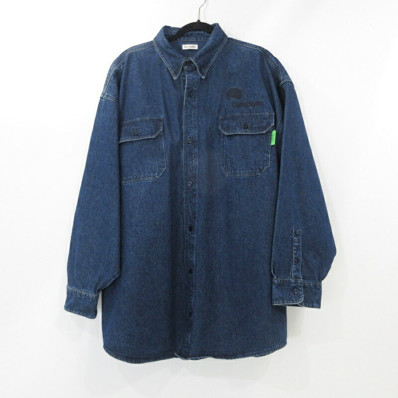 【中古】WILLY CHAVARRIA(LANTIKIコーナー) | ウィリーチャバリア BIG DADDY BUTTON DOWN DENIM 長袖シャツ ネイビー サイズ：S【姫路東店】