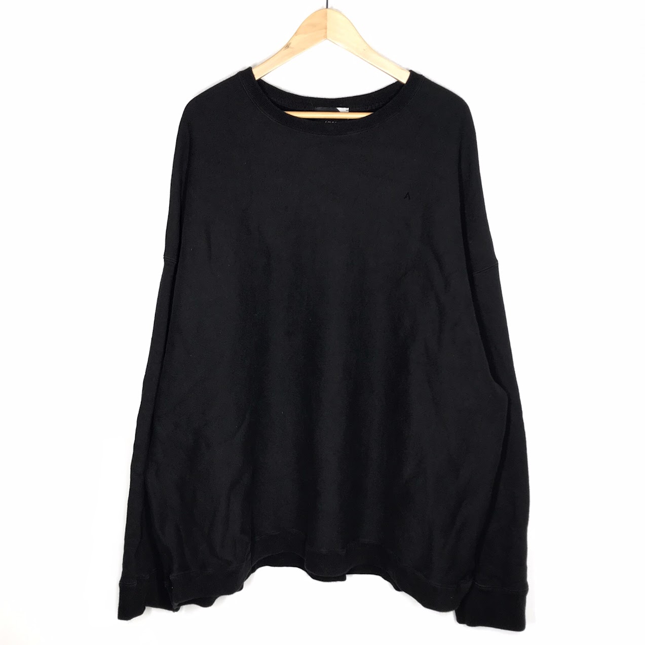 【中古】ATON | エイ米トン SUVIN GARMENT DYE CREWNECK PULLOVER 汗水 大きさ：06 6923077 黒いこと【倉吉店】