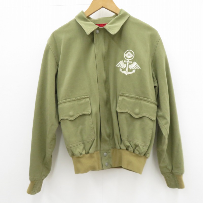 【中古】HIDEHIKO YAMANE | ヒデヒコヤマネ コットンA-2 ジャケット カーキ【瀬戸大橋店】｜お宝市番館