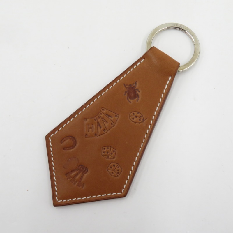 HERMES Hロゴ キーホルダー ブラウン 楽天市場】エルメス キーホルダー 《モビールH》 キーリング