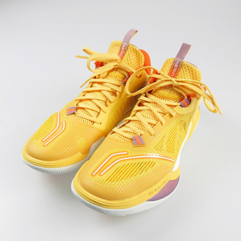 【中古】LI-NING リーニン ICE BLOOD 2 スニーカー ABPU017-9C サイズ:28.0cm オレンジ【姫路東店】