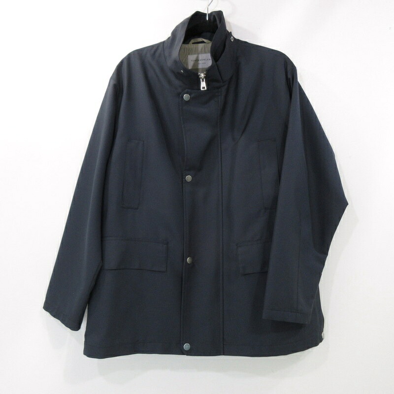 【中古】TOMORROWLAND | トゥモローランド シルクポリエステルツイル フィールドコート コート 63-08-31-08005 ネイビー サイズ：S【姫路東店】
