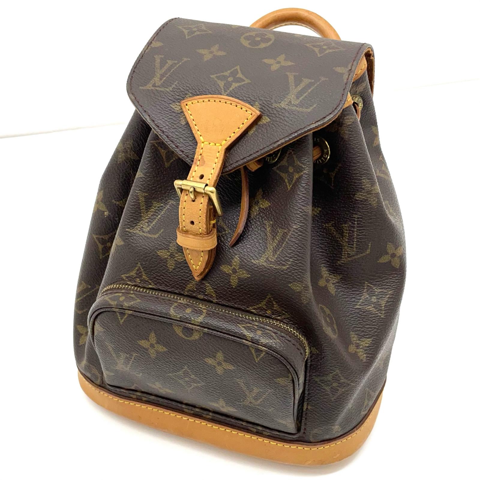 【中古】LOUIS VUITTON | ルイ・ヴィトン ミニモンスリ リュック・デイパック M51137　ブラウン【尾張小牧店】