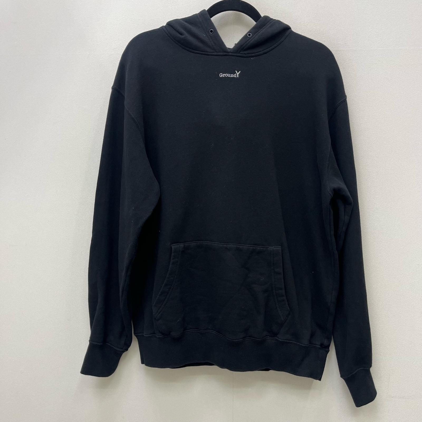 【中古】Ground Y | グラウンドワイ New Era Logo Sweat パーカー GT-T85-095 ブラック サイズ：3【加古川店】