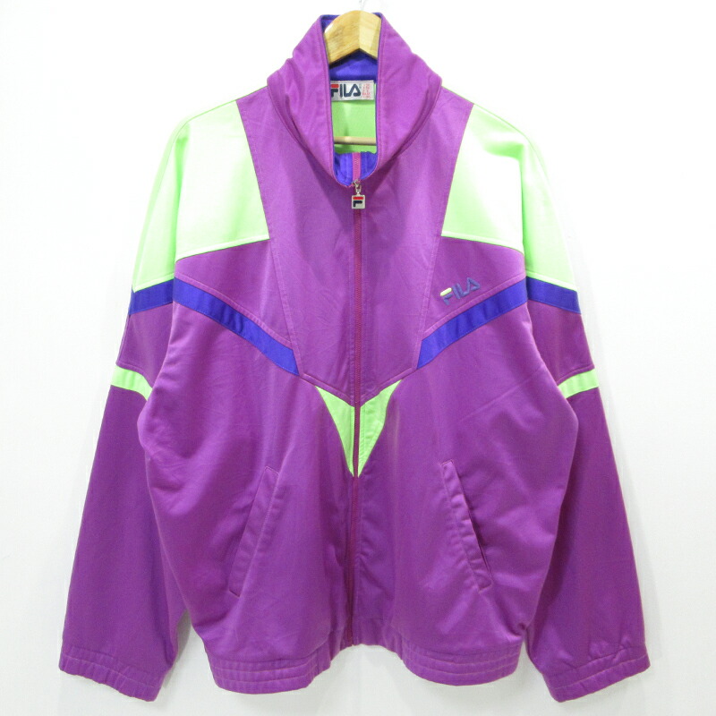 【FILA　フィラ】ビンテージ古着　ベロアジャージ　M　ホワイト 20210311-8968-ghos8e.jpg