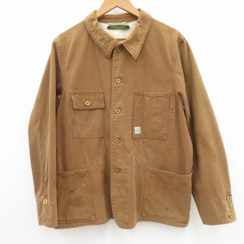 【中古】 COTSWOLDS RAILROAD JACKET 上衣 DF-CD-79977 赤銅色 大きさ：M【瀬戸大橋店】