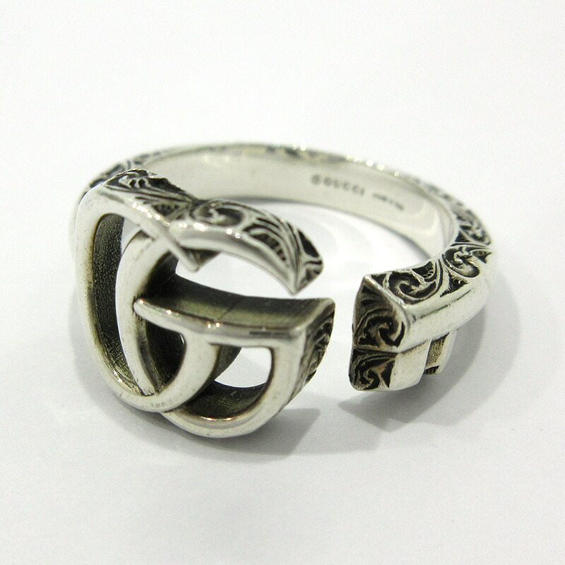 楽天市場】GUCCI グッチ アラベスク ダブルGリング 約：7.5号/11 約