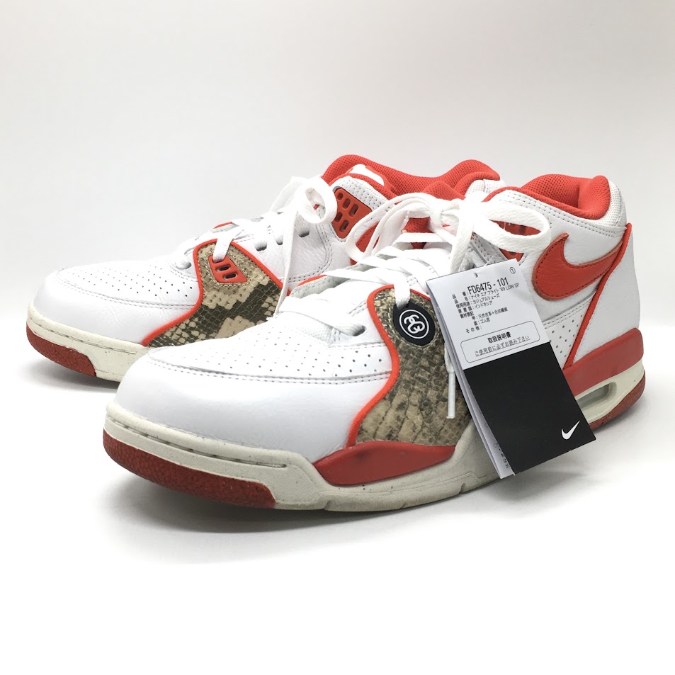 ステューシー × ナイキ エアフライト89 ロー SP ホワイト ハバネロレッド Stussy × Nike Air Flight 89 Low SP White Habanero Red